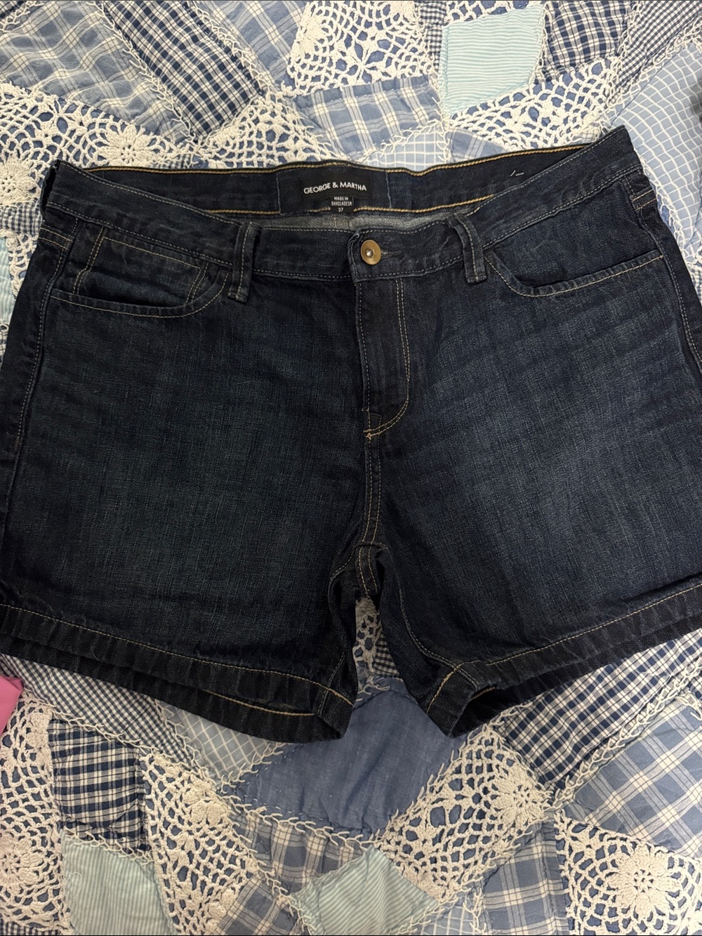 George & Martha Dark Indigo Denim Women's Shorts